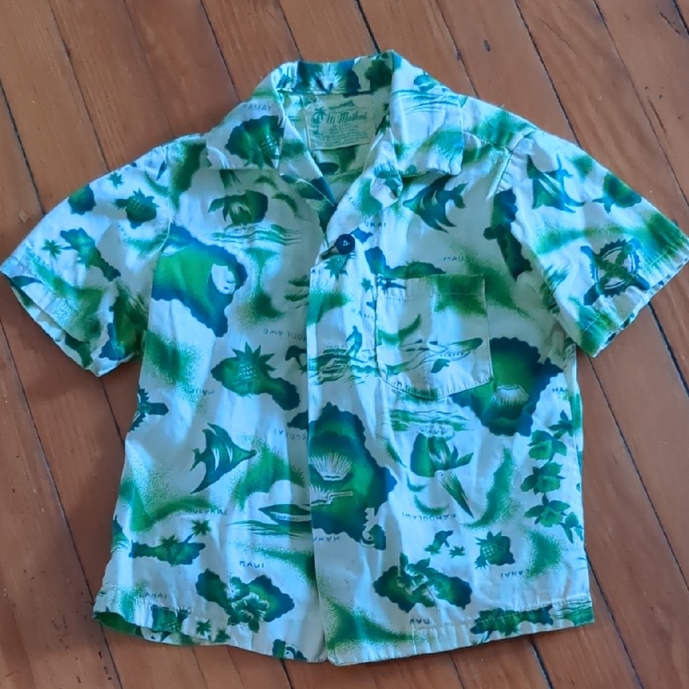 Vintage Authentic Hawaiian Kids Shirt